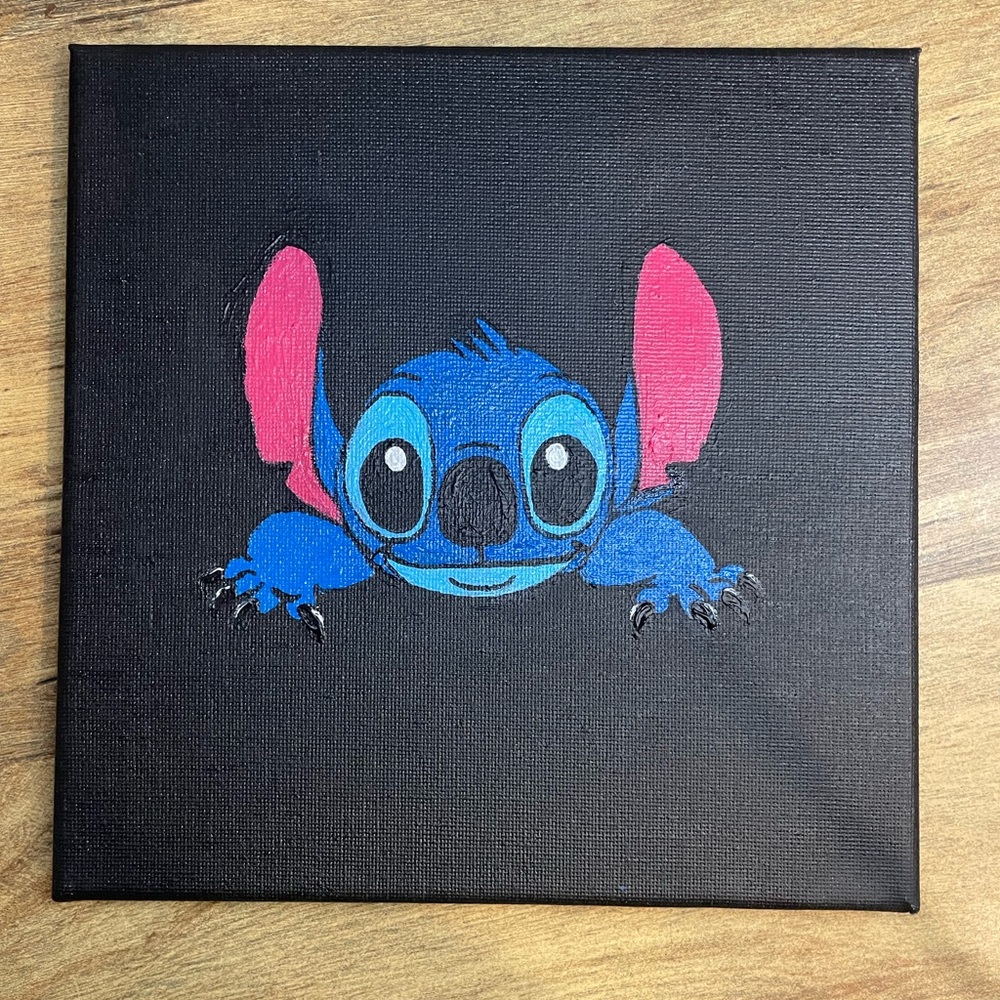 stItch acrylic Canvas Art hand painted